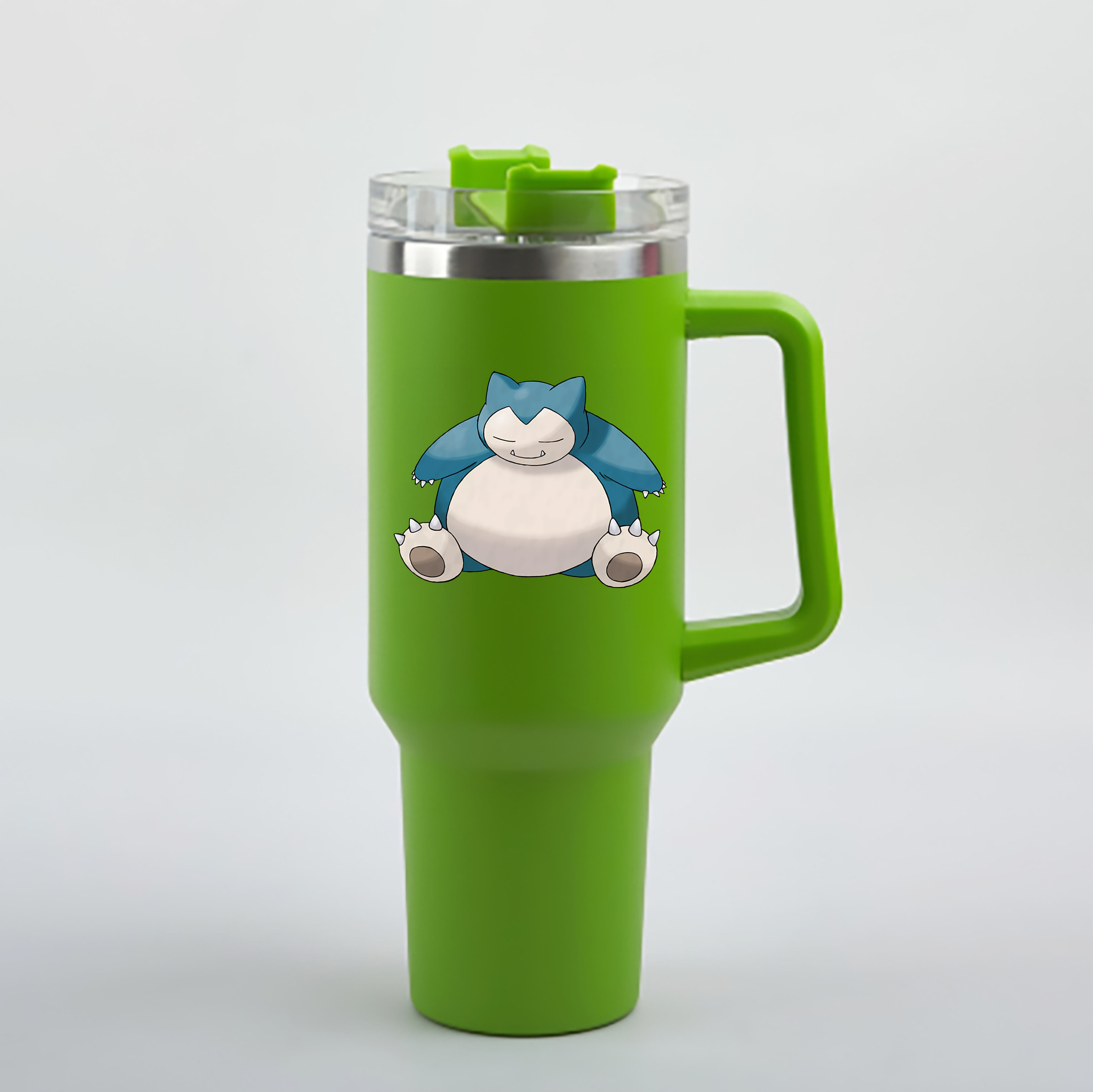 （画像用） ポケットモンスター Pokémon 1200mL車用タンブラー - クリスタルステッカー（プラスチックストロー付き）
